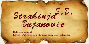 Strahinja Dujanović vizit kartica